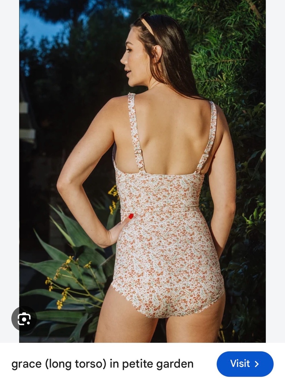 Jessica Rey One-Piece Full Coverage Swimsuit Grace in Petite Garden w/ Skirt♥️💕 - Picture 2 of 16